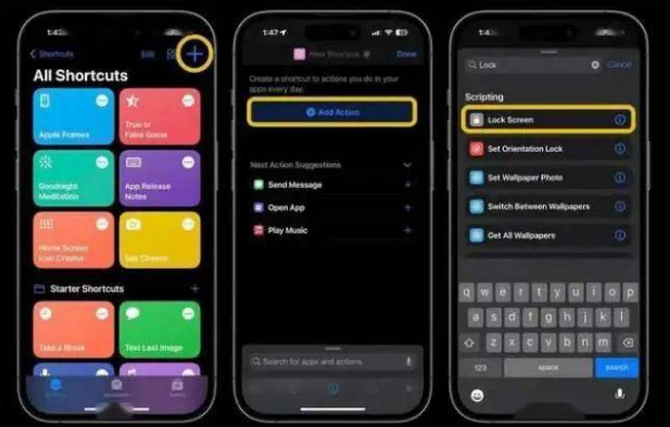 锦州苹果14锁屏维修店分享iPhone14升级iOS16.4后如何创建锁屏快捷方式 