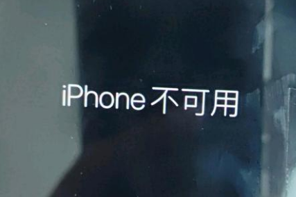 锦州苹果服务网点分享锁屏界面显示“iPhone 不可用”如何解决 